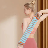 Bandes de résistance bleues multifonctions avec poignées ergonomiques - Divafitwear.com