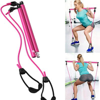 Barre portable avec sangles de résistance - Divafitwear.com