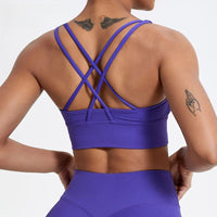 Brassière de sport pour femme respirante avec dos nu - Divafitwear.com