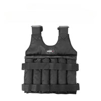 Gilet lesté réglable en tissu noir pour l'entrainement - Divafitwear.com