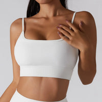 Haut de sport blanc et élastique pour femme - Divafitwear.com