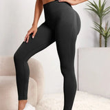 Legging pour le sport noir respirant et élastique - Divafitwear.com