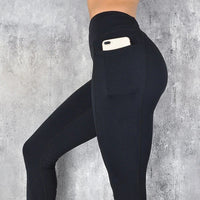 Pantalon de sport pour femme style legging avec poches