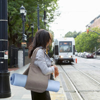 Sac de transport multifonctionnel gris pour le yoga