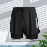 Short de sport noir pour homme à séchage rapide