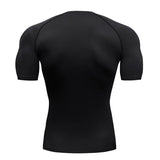 T-shirt de compression de sport pour homme avec imprimé