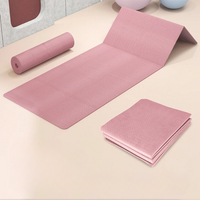 Tapis de Pilates rose pliable et confortable